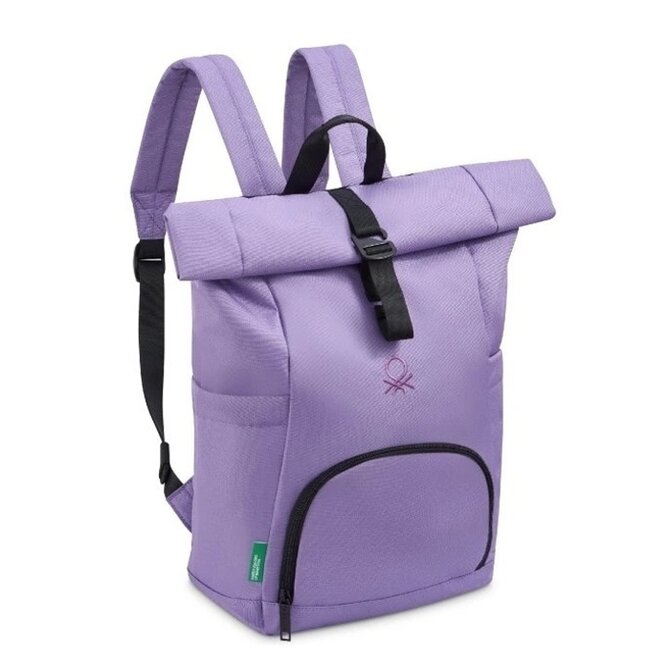 United Colors of Benetton Rolovací batoh Benetton BE X Delsey fialová, Textil