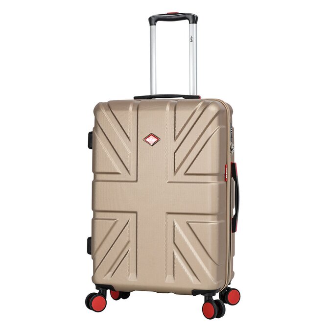 Cestovní kufr Lee Cooper M šampaňská, ABS