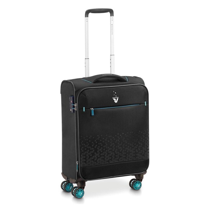 Cestovní kufr Roncato Crosslite 4W S černá, Textil
