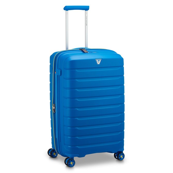 Cestovní kufr Roncato B-FLYING M modrá, Polypropylen