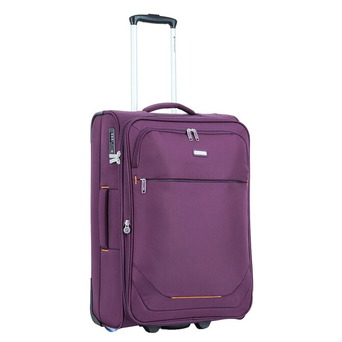 Cestovní kufr Snowball HIT 2W M fialová, Textil