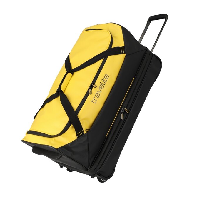 Cestovní taška na kolečkách Travelite Basics EXP Žlutá, Textil