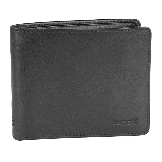 Pánská peněženka Bugatti Primo coin černá, Kůže