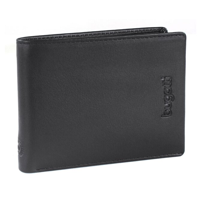 Pánská peněženka Bugatti Vertice flap černá, Kůže