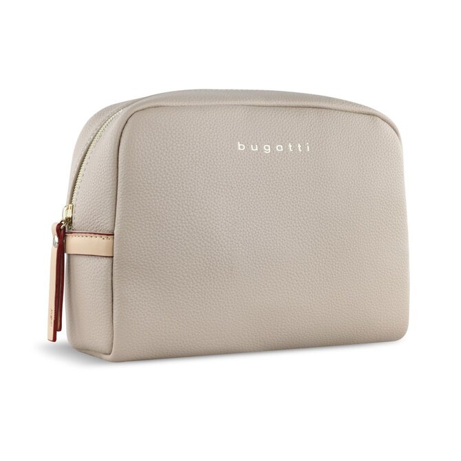 Kosmetická taška Bugatti ELLA béžová, Polyuretan