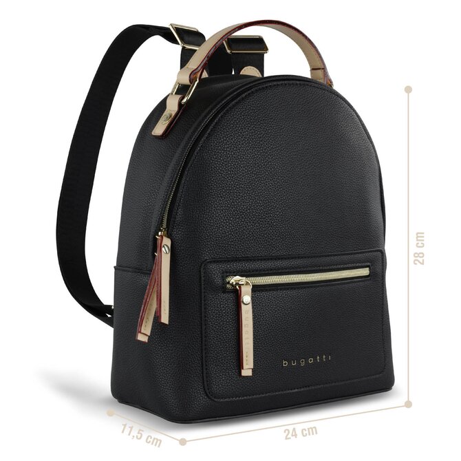 Dámský batůžek Bugatti ELLA černá, Polyuretan