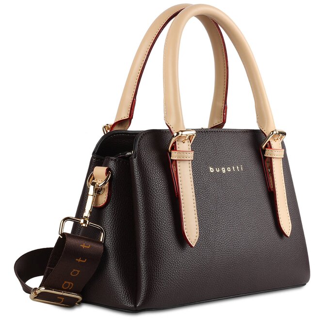 Dámská kabelka Bugatti ELLA Bowling hnědá, Polyuretan