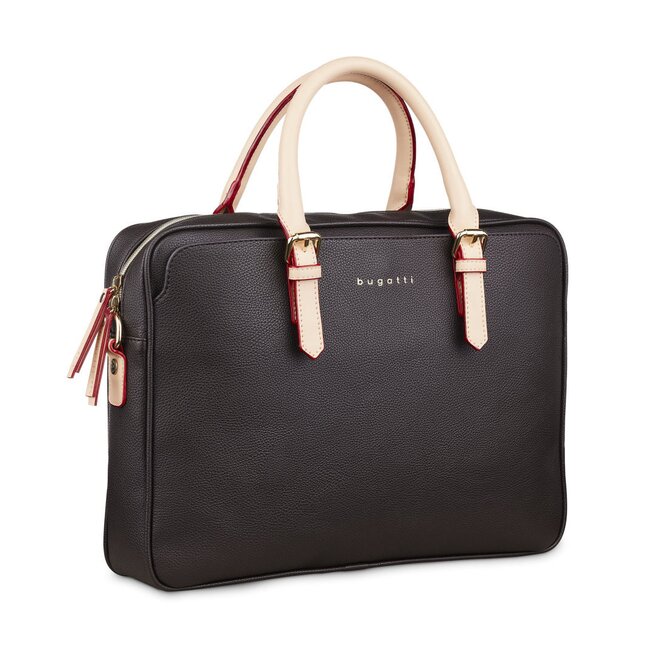 Dámská taška Bugatti ELLA Business hnědá, Polyuretan