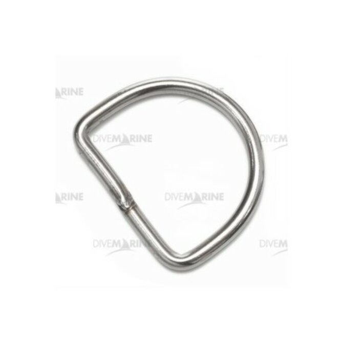 DIVEMARINE D-kroužek nerezový 50x40 mm, prům. 5,5 mm