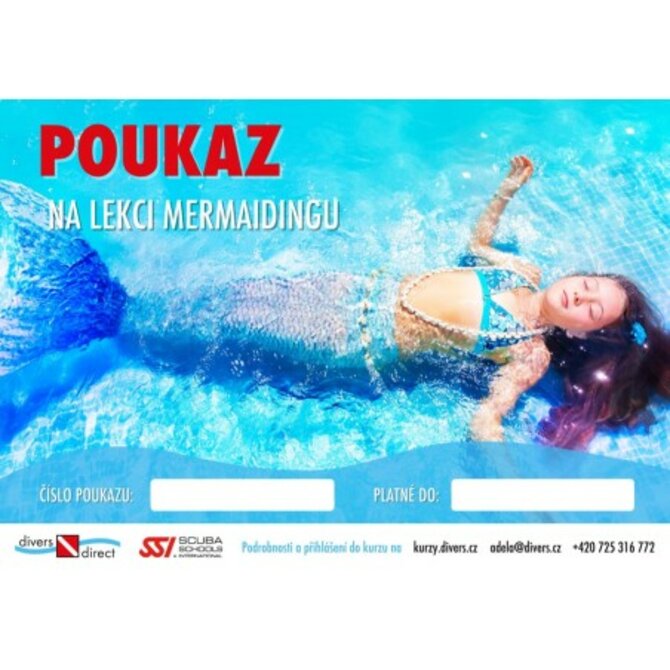 DIVERS DIRECT Poukaz - Mořskou pannou na zkoušku