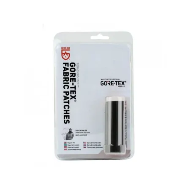 Gear Aid Záplata GORETEX samolepící, 2 KS (kruhová o průměru 76 mm, obdélníková 50 x 100 mm)