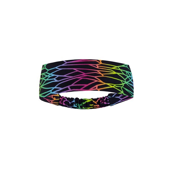 Ebbie Bavlněná čelenka s gumičkou  - NEON POLYGON