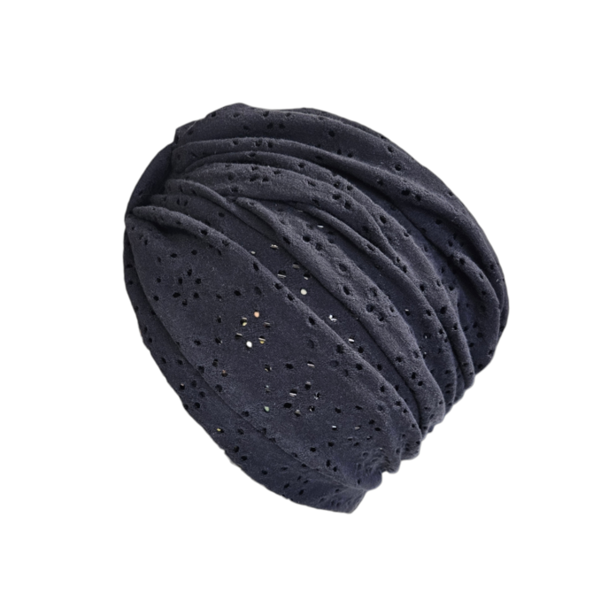 Ebbie Turban madeira  - ČERNÝ Velikost: 54