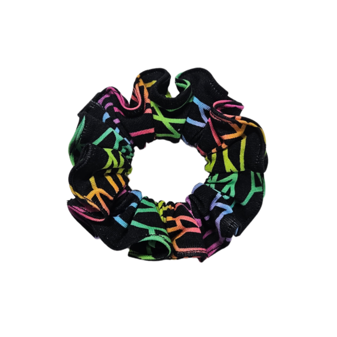 Ebbie Scrunchie gumička - NEON POLYGON Velikost: střední střední