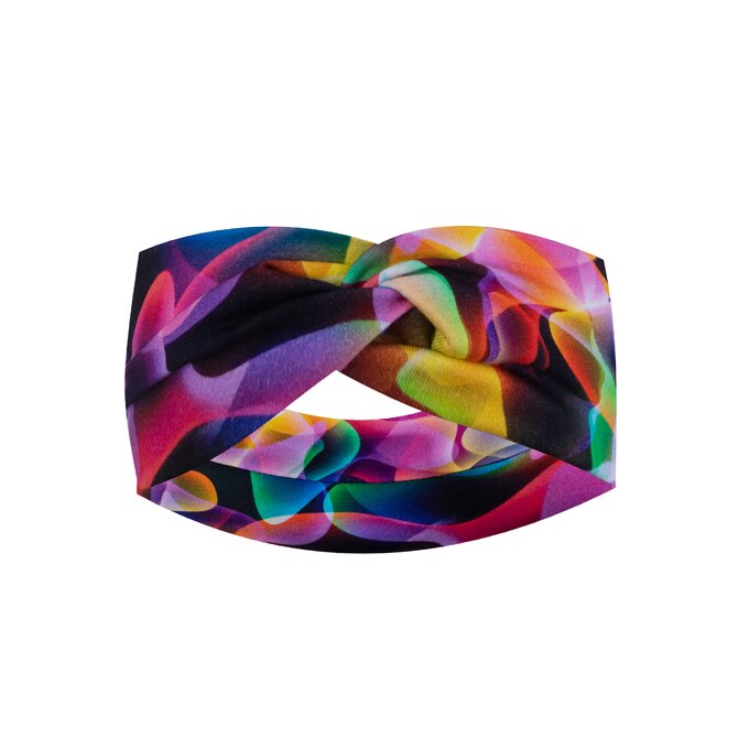 Ebbie Bavlněná čelenka - BAREVNÝ KOUŘ Velikost: M M, Hladký úplet