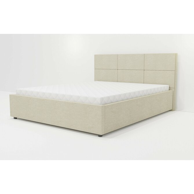 Čalouněná postel "PORTOFINO PIAZZA" šedá 90 x 200