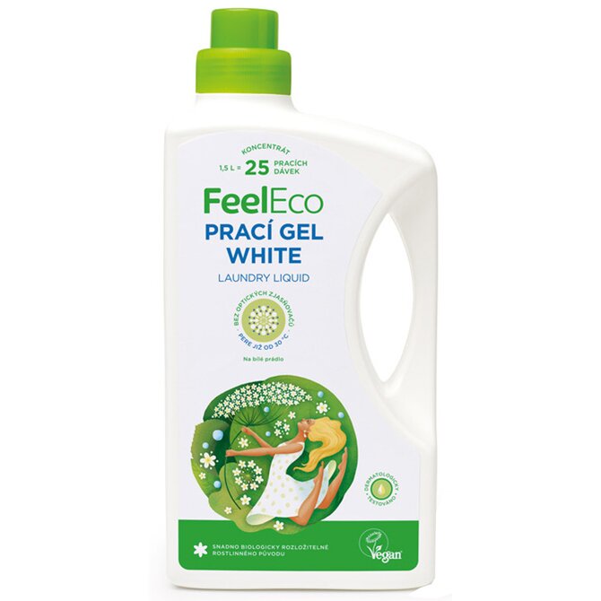 Prací gel na bílé prádlo - Feel Eco 1500ml