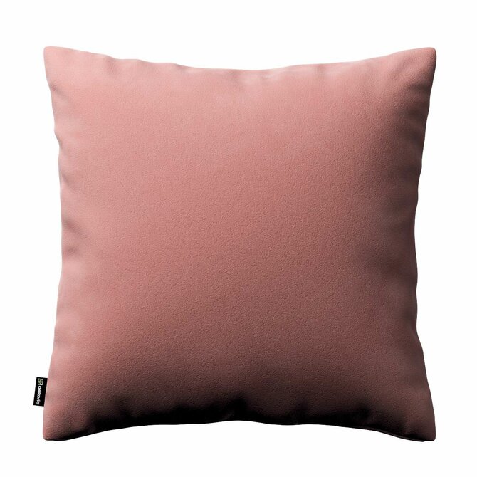 Dekoria Kinga - potah na polštář jednoduchý, korálová růžová, 60 × 60 cm, Velvet, 704-30