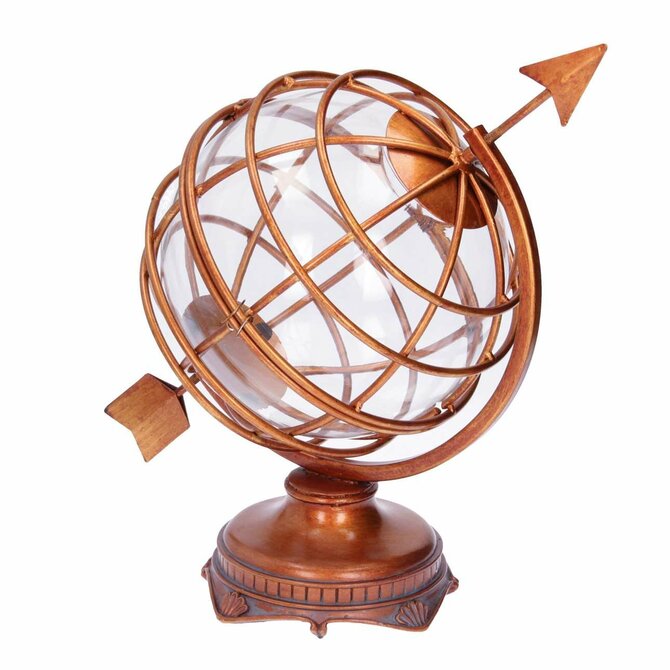 Dekoria Dekorace Globus výška  34,5cm, 32x23x34,5cm