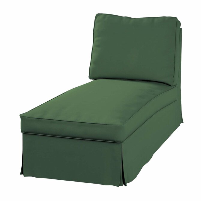 Dekoria Potah na lenošku Ektorp volně stojící - jednoduchý styl, Forest Green - zelená, szezlong Ektorp wolnostojący, Cotton Panama, 702-06