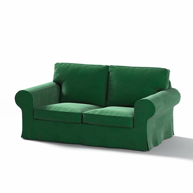 Dekoria Potah na pohovku IKEA Ektorp 2-místná rozkládací  NOVÝ MODEL 2012, lahvová zeleň, Ektorp 2-m rozkl. od 2012, Velvet, 704-13