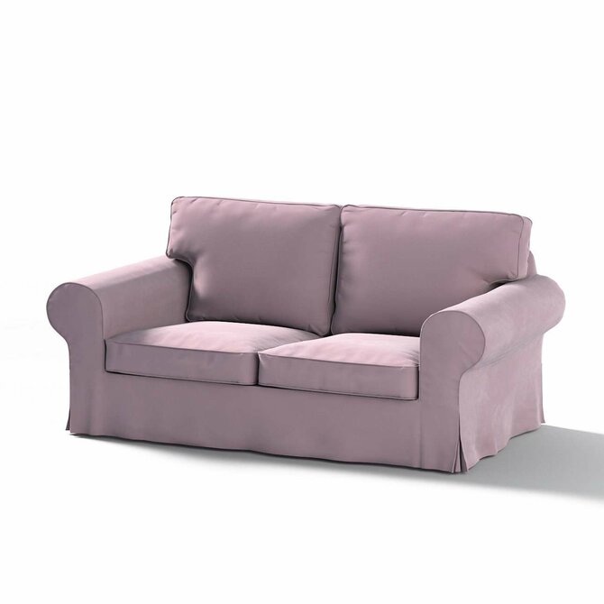 Dekoria Potah na pohovku IKEA Ektorp 2-místná rozkládací  NOVÝ MODEL 2012, tlumená růžová, Ektorp 2-m rozkl. od 2012, Velvet, 704-14