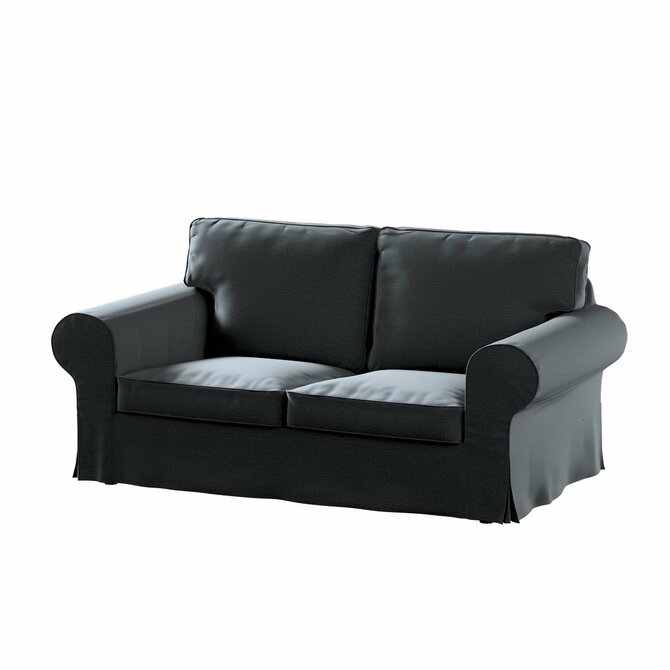 Dekoria Potah na pohovku IKEA Ektorp 2-místná rozkládací  NOVÝ MODEL 2012, grafitová, Ektorp 2-m rozkl. od 2012, Ingrid, 705-43