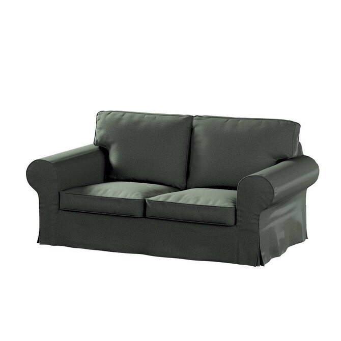 Dekoria Potah na pohovku IKEA Ektorp 2-místná rozkládací  NOVÝ MODEL 2012, tmavě šedá, Ektorp 2-m rozkl. od 2012, Teddy, 702-83