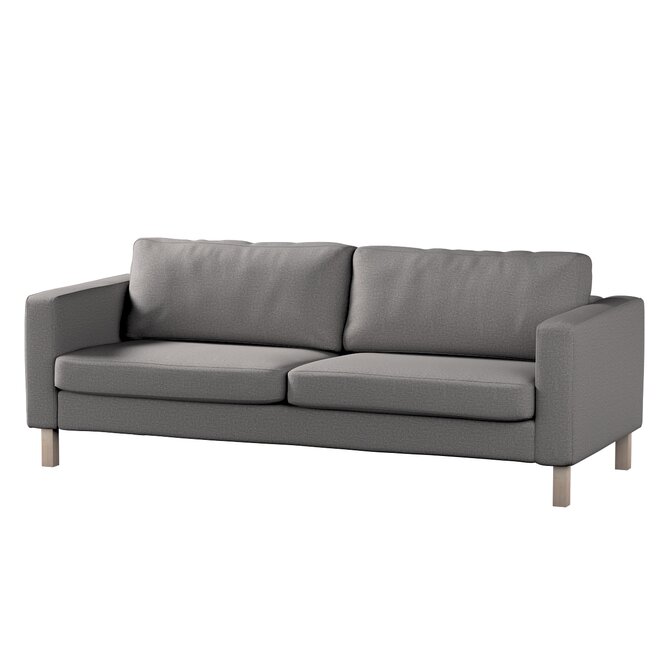 Dekoria Potah na pohovku IKEA Karlstad, 3-místná, rozkládací, šedá, Potah na Karlstad, 3-místná, rozkládací, Edinburgh, 115-81