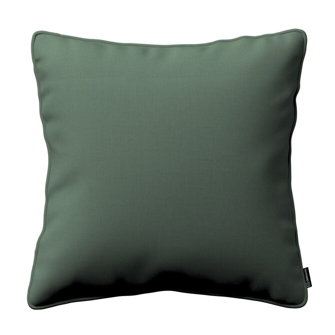 Dekoria Gabi - potah na polštář šňůrka po obvodu, tlumená zelená, 60 x 60 cm, Linen, 159-08