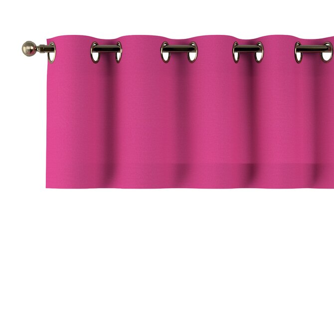 Dekoria Lambrekin na kroužcích, růžová, 260 x 40 cm, Loneta, 133-60