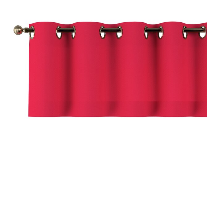 Dekoria Lambrekin na kroužcích, červená, 390 x 40 cm, Quadro, 136-19