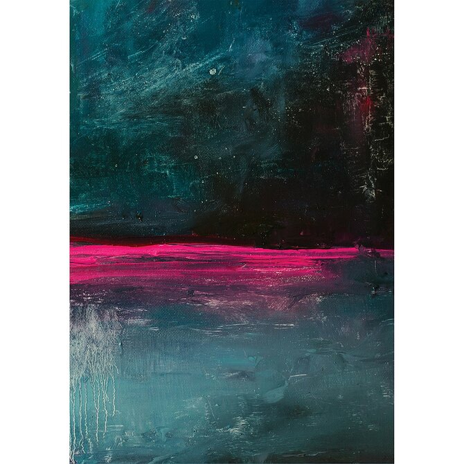 Dekoria Obraz na plátně Ekspression Pink I, 35 x 50 cm