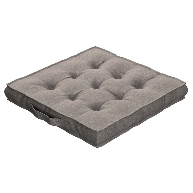 Dekoria Sedák Kuba s úchytem 40x40x6cm nebo 50x50x10cm, šedo-béžová, 50 x 50 x 10 cm, Etna, 705-09