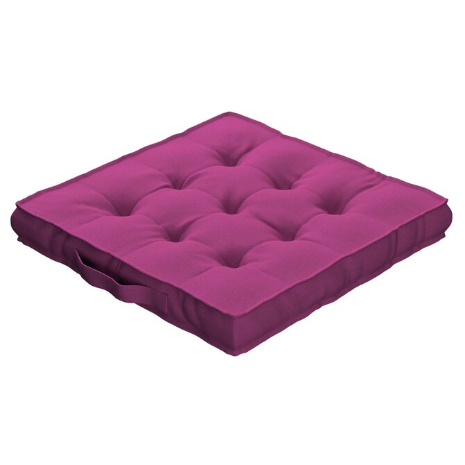 Dekoria Sedák Kuba s úchytem 40x40x6cm nebo 50x50x10cm, amaranthová , 50 x 50 x 10 cm, Etna, 705-23