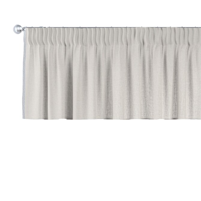 Dekoria Lambrekin na řasící pásce, šedo-béžová, 260 x 40 cm, Linen, 159-15