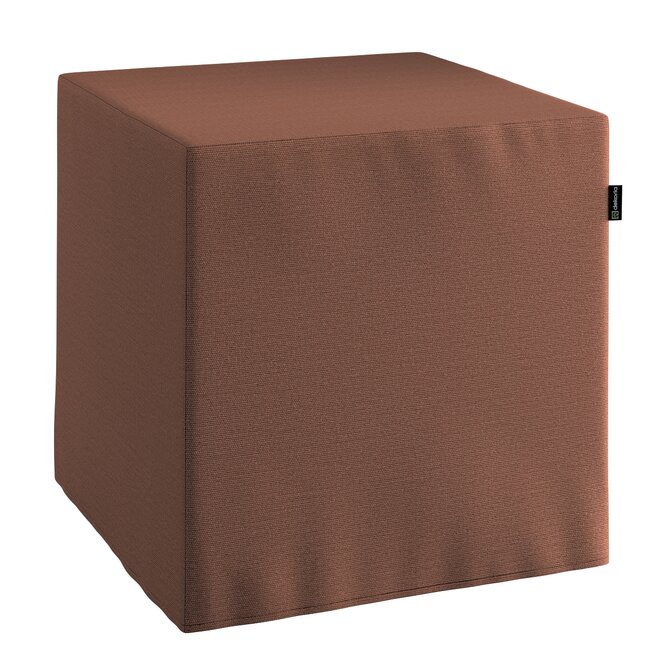 Dekoria Sedák Cube - kostka pevná 40x40x40, hnědá, 40 x 40 x 40 cm, Loneta, 133-09