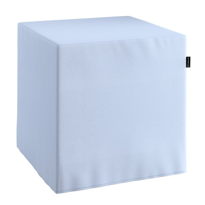 Dekoria Sedák Cube - kostka pevná 40x40x40, pastelová blankytná, 40 x 40 x 40 cm, Loneta, 133-35