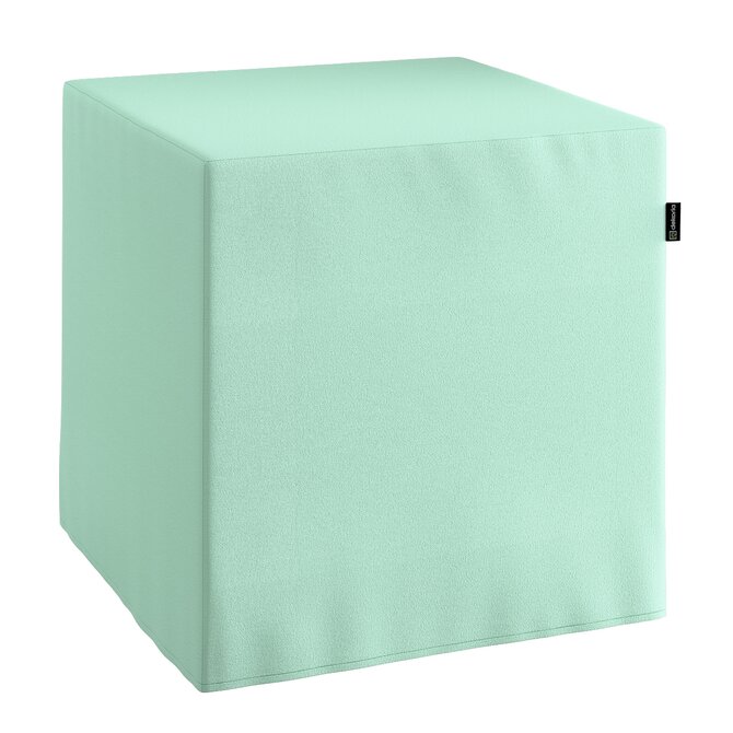 Dekoria Sedák Cube - kostka pevná 40x40x40, mátová, 40 x 40 x 40 cm, Loneta, 133-37