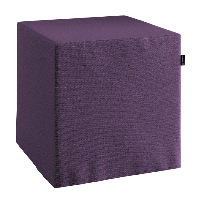 Dekoria Sedák Cube - kostka pevná 40x40x40, fialová, 40 x 40 x 40 cm, Etna, 161-27