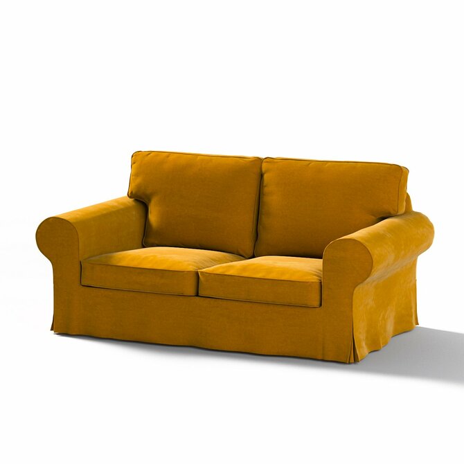 Dekoria Potah na pohovku IKEA  Ektorp 2-místná, nerozkládací, medová, pohovka Ektorp 2-místná, Velvet, 704-23