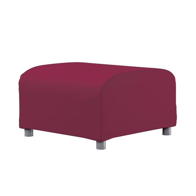Dekoria Potah na podnožku Klippan, Plum švestková, podnožka Klippan, Cotton Panama, 702-32