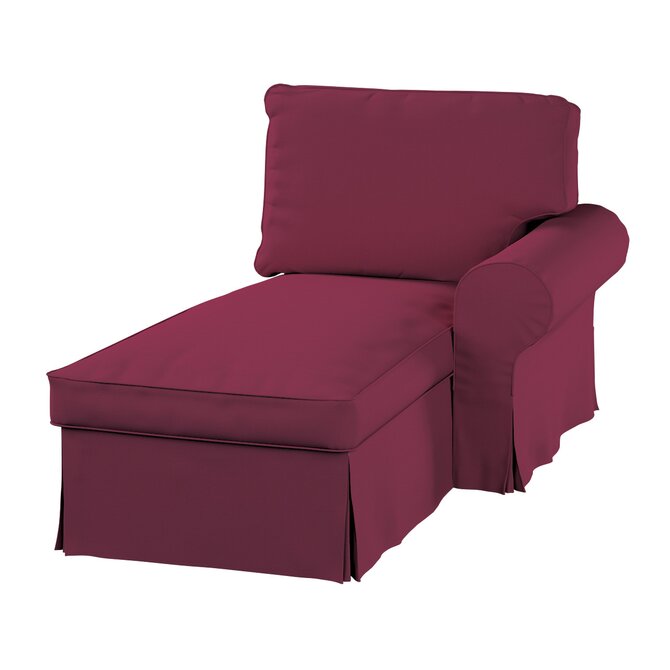 Dekoria Potah na lenošku Ektorp pravý, Plum švestková, lenoška Ektorp pravá, Cotton Panama, 702-32
