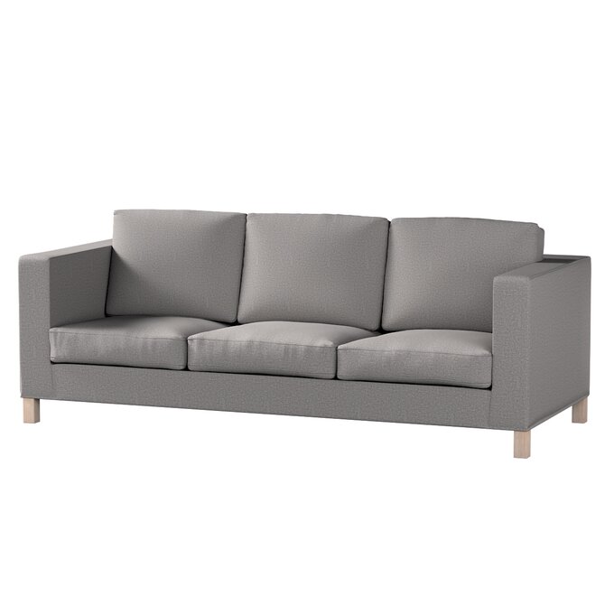 Dekoria Potah na pohovku IKEA  Karlanda 3-místná nerozkládací, krátký, šedá, pohovka Karlanda 3-místná, Edinburgh, 115-81