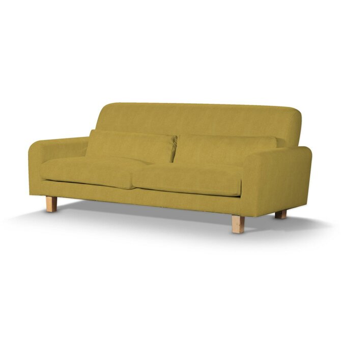 Dekoria Potah na pohovku IKEA Nikkala krátký, hořčicový šenil, potah na pohovku Nikkala -krátký, Etna, 705-04