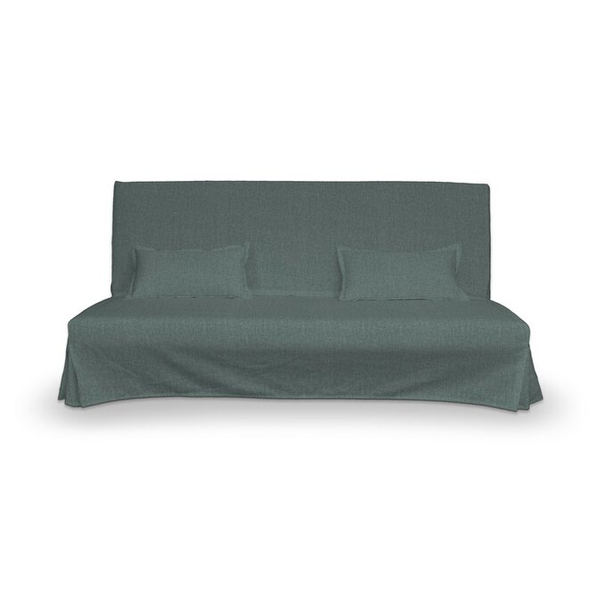 Dekoria Potah na pohovku Beddinge a  2 potahy na polštáře - jednoduché bez prošití, šedomodrý šenil, sofa Beddinge, City, 704-85