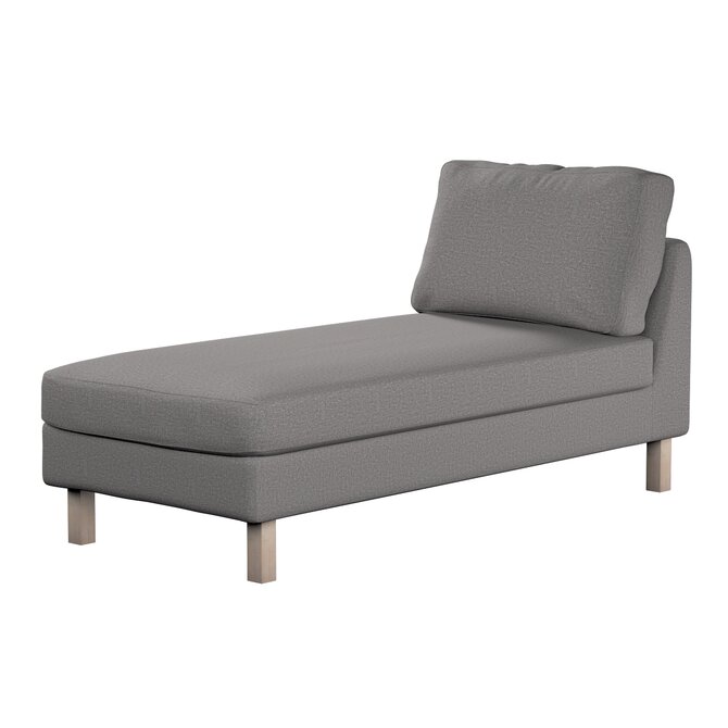 Dekoria Potah na šezlong IKEA Karlstad samostatný, krátký, šedá, Potah na šezlong Karlstad samostatný, Edinburgh, 115-81