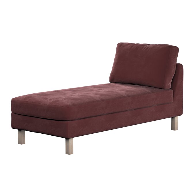Dekoria Potah na šezlong IKEA Karlstad samostatný, krátký, bordó, Potah na šezlong Karlstad samostatný, Velvet, 704-26