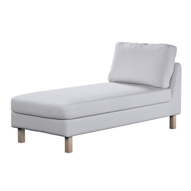 Dekoria Potah na šezlong IKEA Karlstad samostatný, krátký, světle šedý melanž, Potah na šezlong Karlstad samostatný, Amsterdam, 704-45