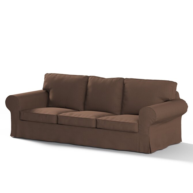 Dekoria Potah na pohovku IKEA Ektorp 3-místná rozkládací, NOVÝ MODEL 2013, hnědá, Ektorp 3-m rozkládací, od 2013, Etna, 705-08